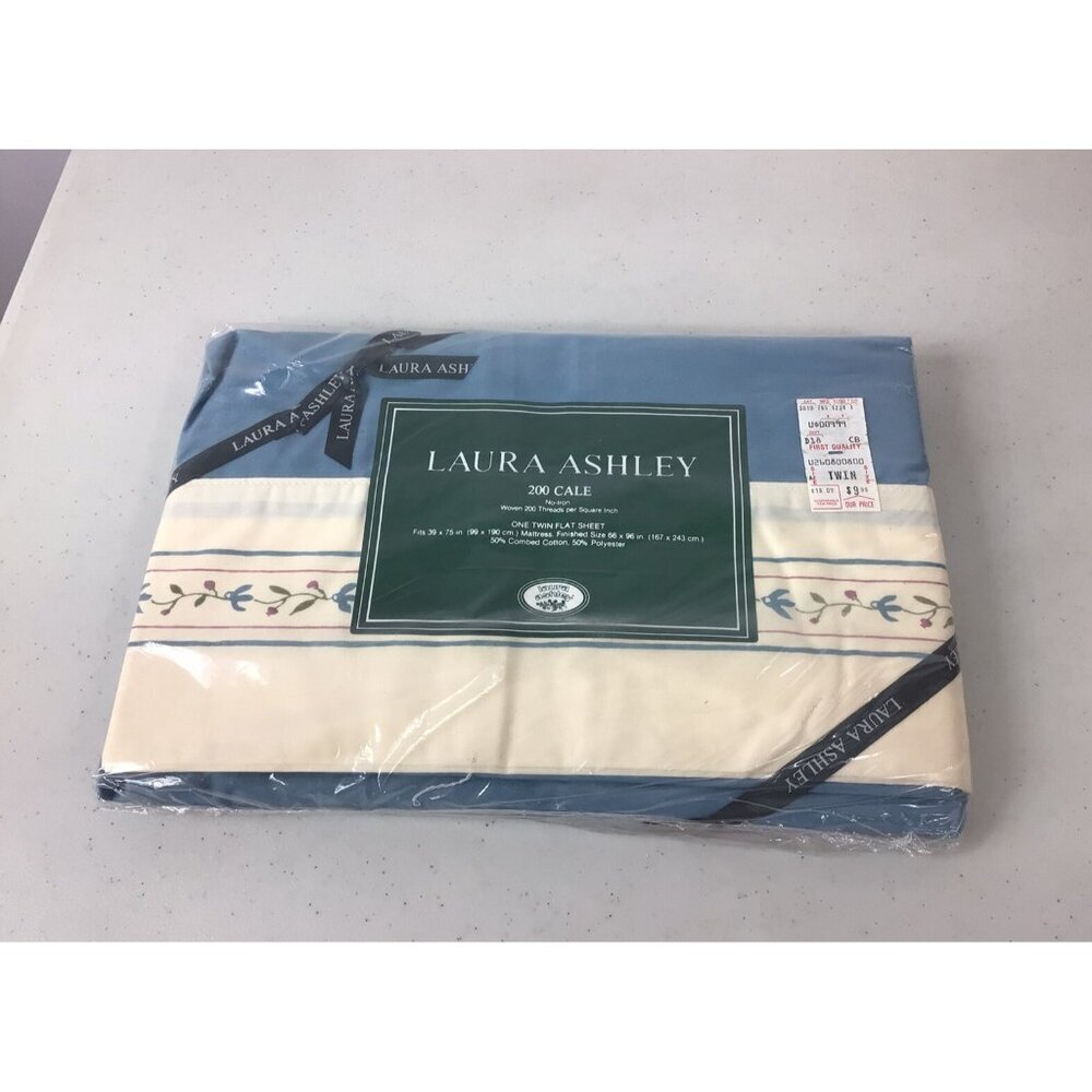 Laura Ashley Twin Flat Bed Sheet NEW